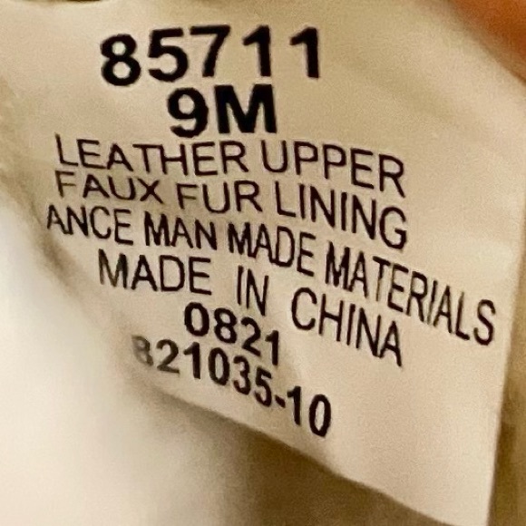 NIB Minnetonka Suede Faux Fur Shearling Trim Winter Boots Tan Suede 9M - Picture 11 of 12